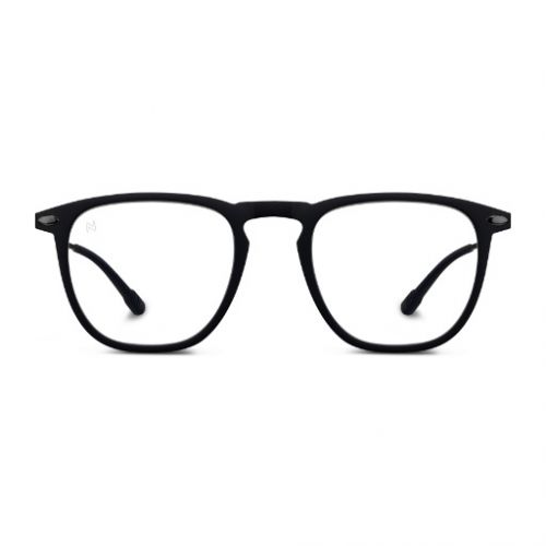 Dino Blue Light Square Eyeglasses Black