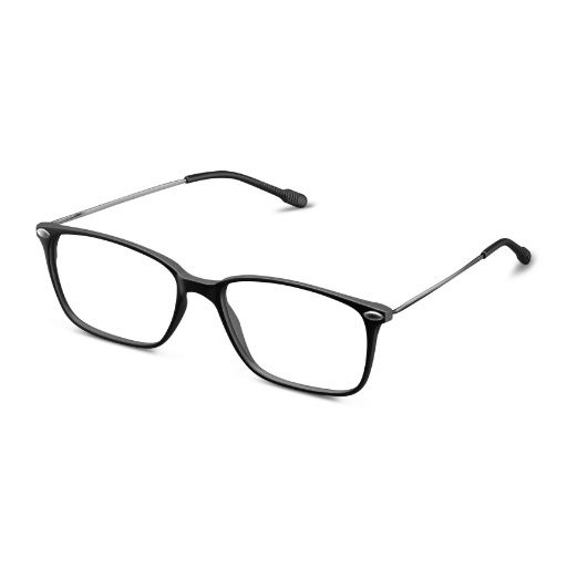 Bao Blue Light Rectangle Eyeglasses Black