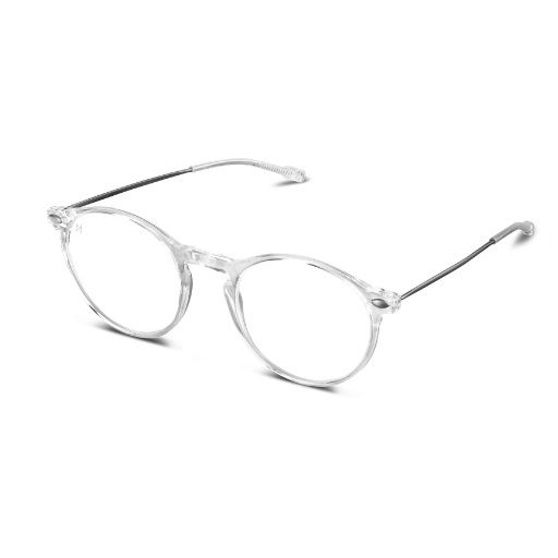 Cruz Blue Light Round Eyeglasses Crystal