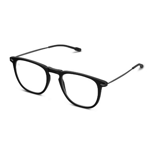 Dino Blue Light Square Eyeglasses Black