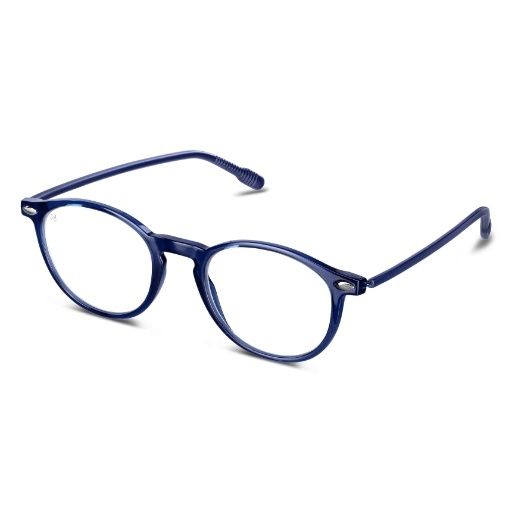 Cruz Blue Light Round Eyeglasses Navy